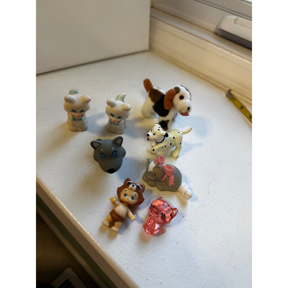 Vintage Mini Toy Figure Lot Minnie Mouse McDonalds Dalmatian Animals